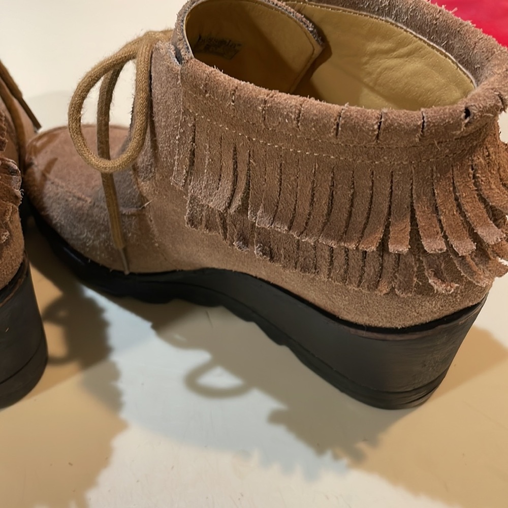 Bussola Brown Suede Ankle Booties size 8.5